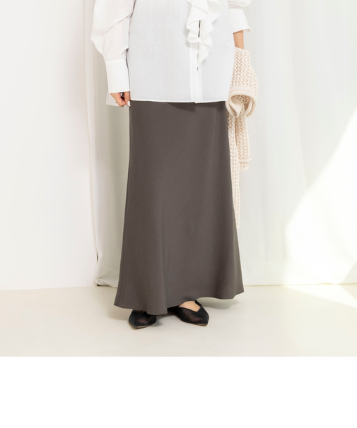ウォッシャブルセルロースバイヤススカート