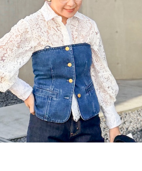 RM denim】2WAYデニムビスチェ｜ノーリーズの通販｜&mall（アンド