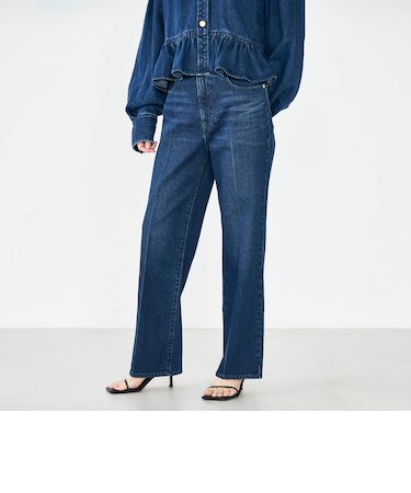 【RM denim】センタープレスデニム