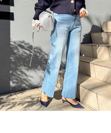 【RM denim】センタープレスデニム