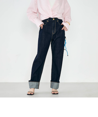 【RM denim】45th limited editionﾛｰﾙｱｯﾌﾟｽﾄﾚｰﾃﾞﾆﾑ(ｾﾙﾋﾞｯﾁ)