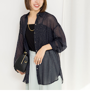 45th limited edition MY STANDARD【WEB＆一部店舗限定】グリッターシャツ