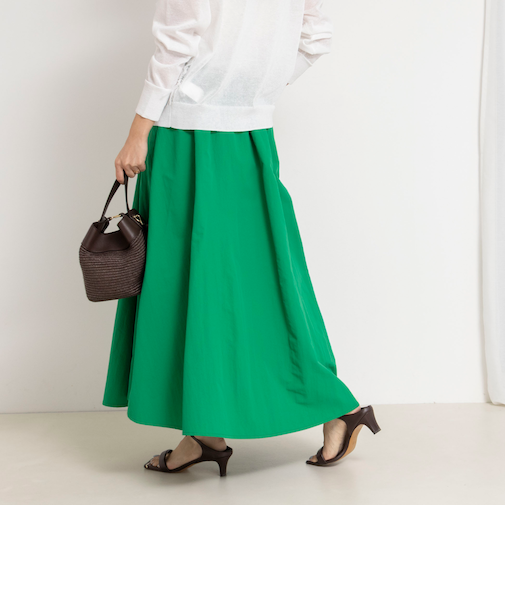 ウォッシャブルフレアマキシスカート