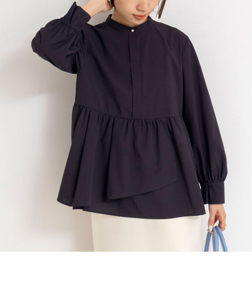 ウォッシャブルイレギュラーヘムブラウス