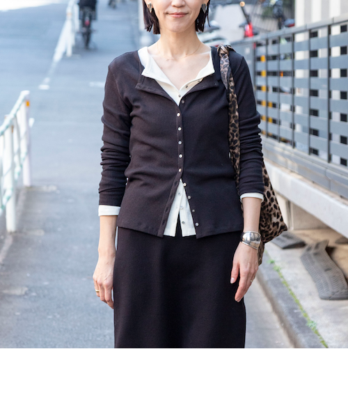 パールトリムカラーアタッチドカーディガン｜フレイアイディーの通販