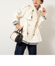 NMPウォッシャブルショートトレンチコート