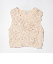 Vネックニットベスト