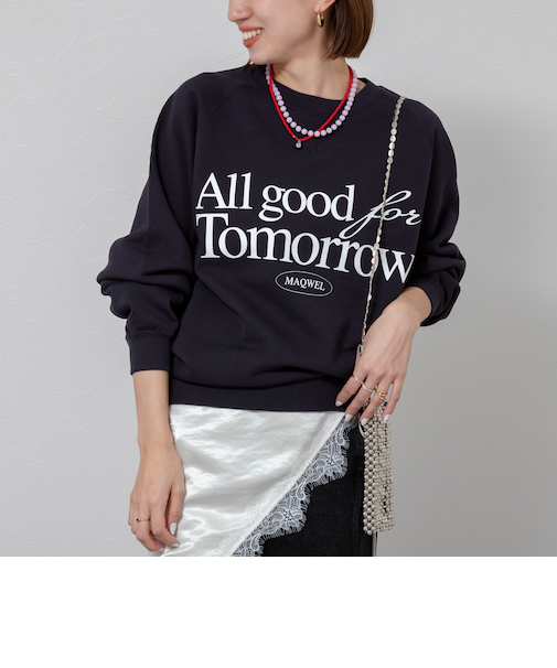 【MAQWEL/マクウェル】《セットアップ対応》ウォッシャブルAgfT SWEAT