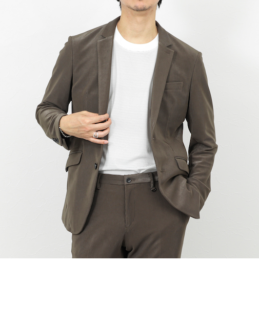 《ビジカジ/セットアップ対応》ストレッチコードピケ ジャケット 26SS