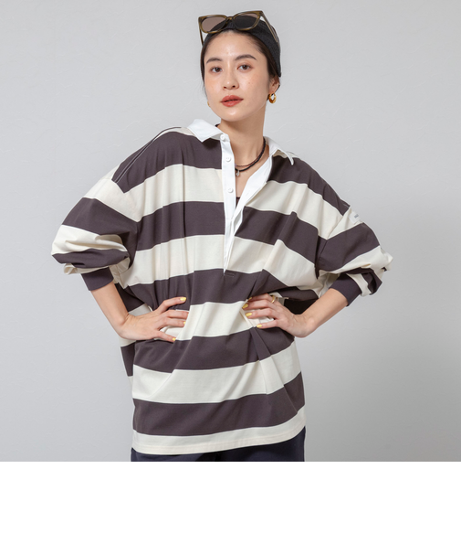 【MAQWEL/マクウェル】ウォッシャブルBIGラガーシャツ