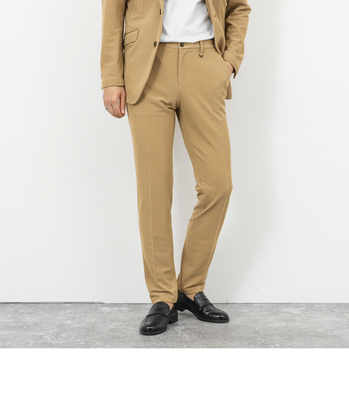 《ビジカジ/セットアップ対応》ストレッチコードピケ パンツ 26SS