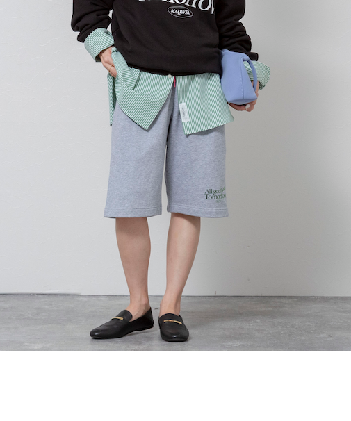 【MAQWEL/マクウェル】《セットアップ対応》ウォッシャブルAgfT HALF-PANTS