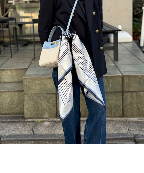 シルクプリントスカーフ88