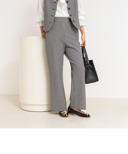 《セットアップ対応》ウォッシャブルドビーストレッチパンツ