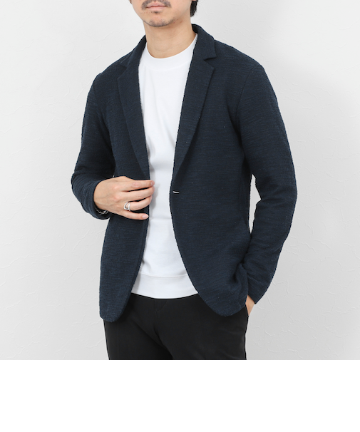 《ビジカジ対応》ツィードジャージーテーラーCD 26SS