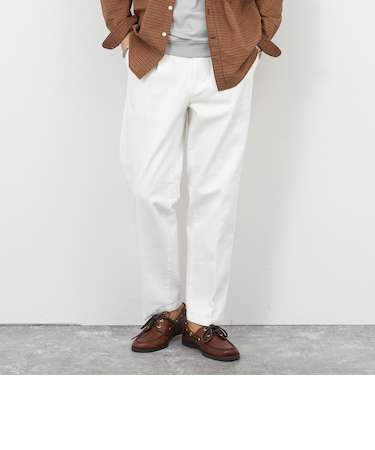 デニムストレッチ ワイドジャスト丈パンツ 26SS