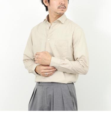 《ビジカジ対応》カッタウェイシャツ 26SS