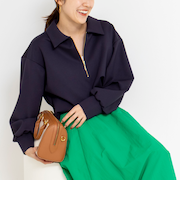 ウォッシャブルダンボール襟付きプルオーバー