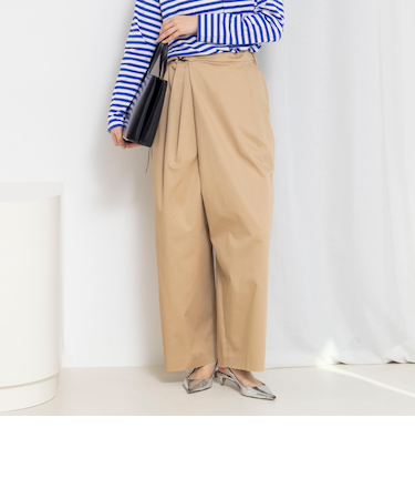 ウォッシャブルラップパンツストレッチ