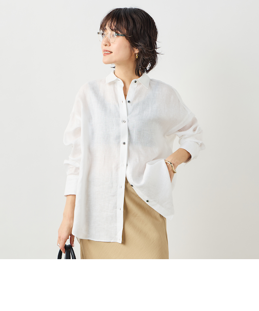 MY STANDARD マルチWAYリネンシャツ