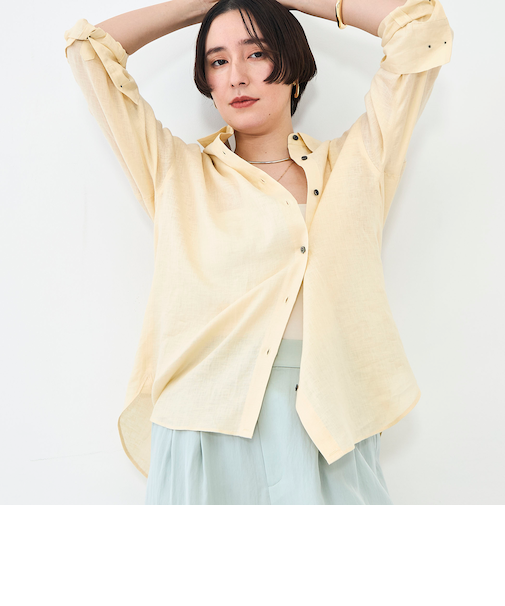 MY STANDARD マルチWAYリネンシャツ