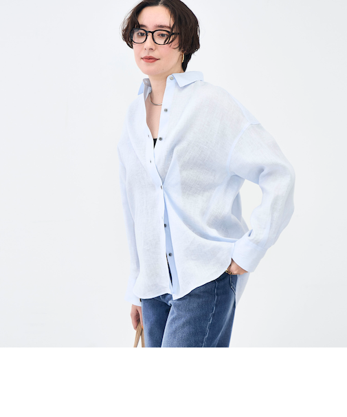 MY STANDARD マルチWAYリネンシャツ