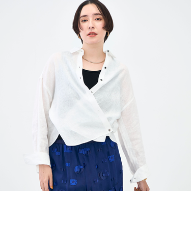 MY STANDARD マルチWAYリネンショートシャツ