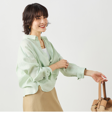 MY STANDARD マルチWAYリネンショートシャツ