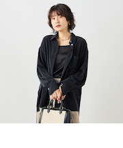 ウォッシャブルトリアセドレープシャツ