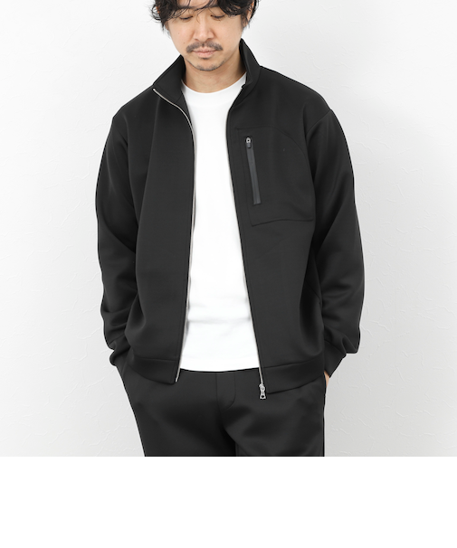 《セットアップ対応》ダブルニットZIPスタンドカラー 26SS