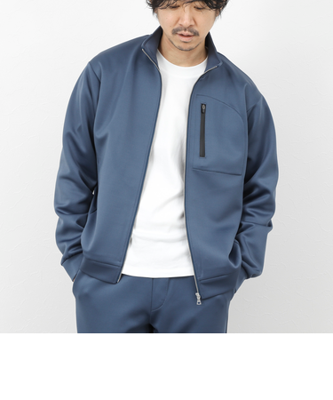 《セットアップ対応》ダブルニットZIPスタンドカラー 26SS
