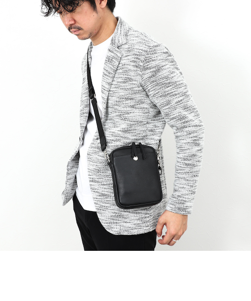 【waku/ワク】WK-0107 レザーショルダーバッグ