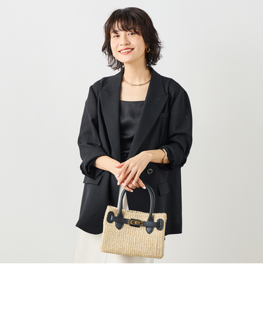 ウォッシャブルリネンライクオーバージャケット