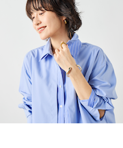 ウォッシャブルレイヤード風ショート丈シャツ