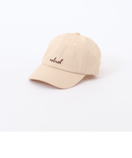 【nolnol/ノルノル】ロゴ刺繍キャップ