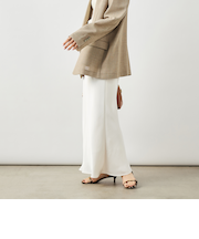 ウォッシャブルダブルサテンナロースカート