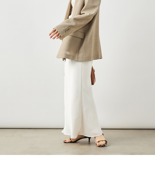 ウォッシャブルダブルサテンナロースカート