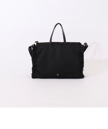 ナイロンフリルトートバッグ