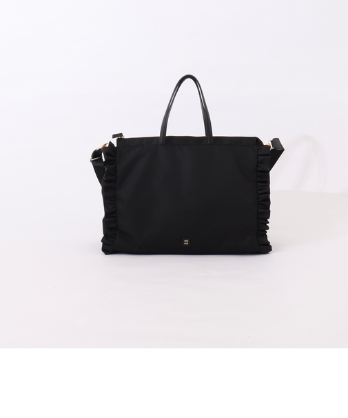 ナイロンフリルトートバッグ
