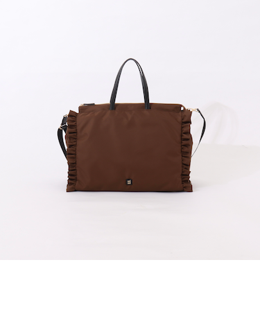 ナイロンフリルトートバッグ