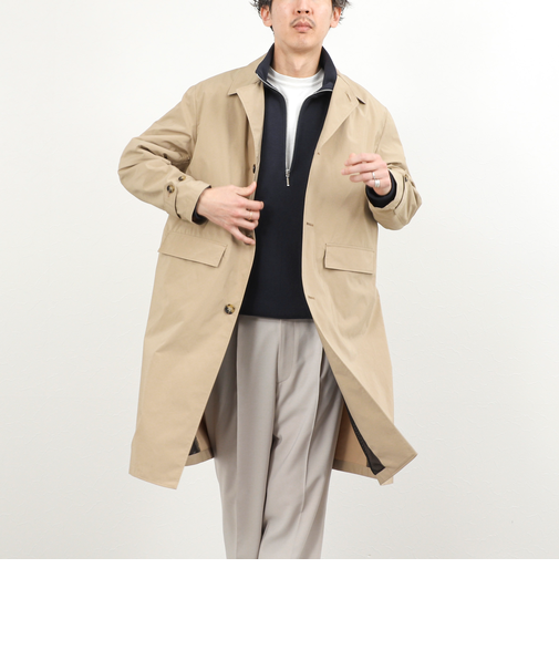 《ビジカジ対応》【ダントツ撥水】ステンカラーコート 26SS