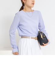 ウォッシャブルドライテレコメロー配色プルオーバー