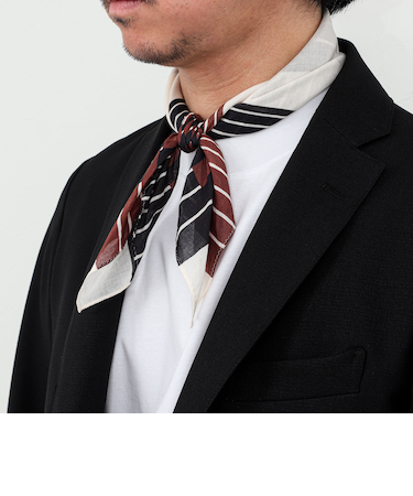 EMME EFFE メッシュプリントバンダナスカーフ