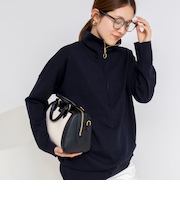 《手洗い可能》ハーフZIPプルオーバー