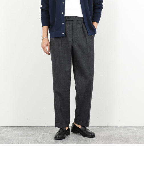 ウォッシャブルウールワイドスラックス 26SS