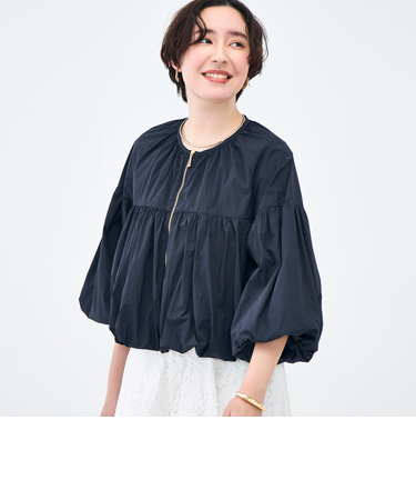 ウォッシャブル撥水ポケッタブルボリュームブルゾン