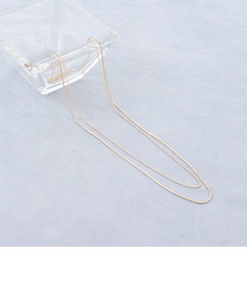 【grace grace/グラスグラス】スキニー２連ネックレス