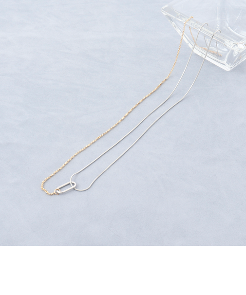 【grace grace/グラスグラス】アシメMIXネックレス