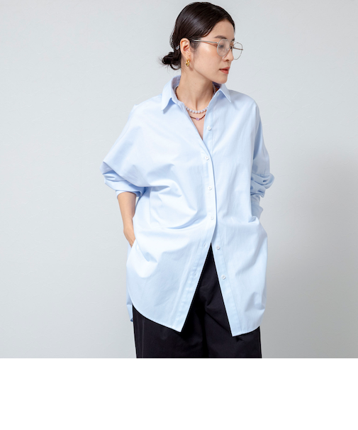 【MAQWEL/マクウェル】ウォッシャブルオックスシャツ