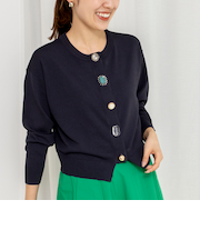 《手洗い可能》ランダムビジューカーディガン